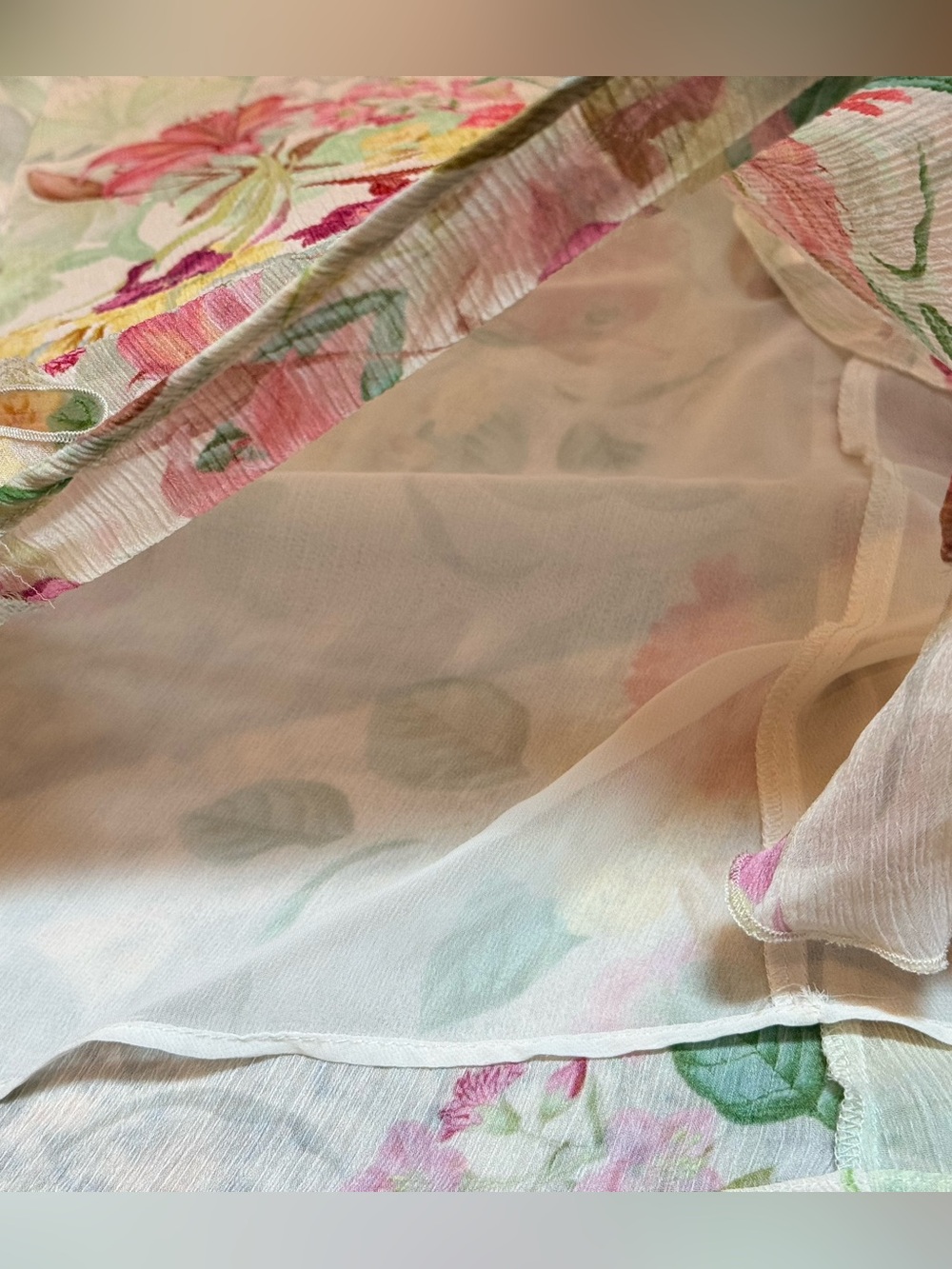 Zara Floral Side Cutout Maxi Dress | Size Small | Romantic Cottagecore  Dress - Picture 12 of 15